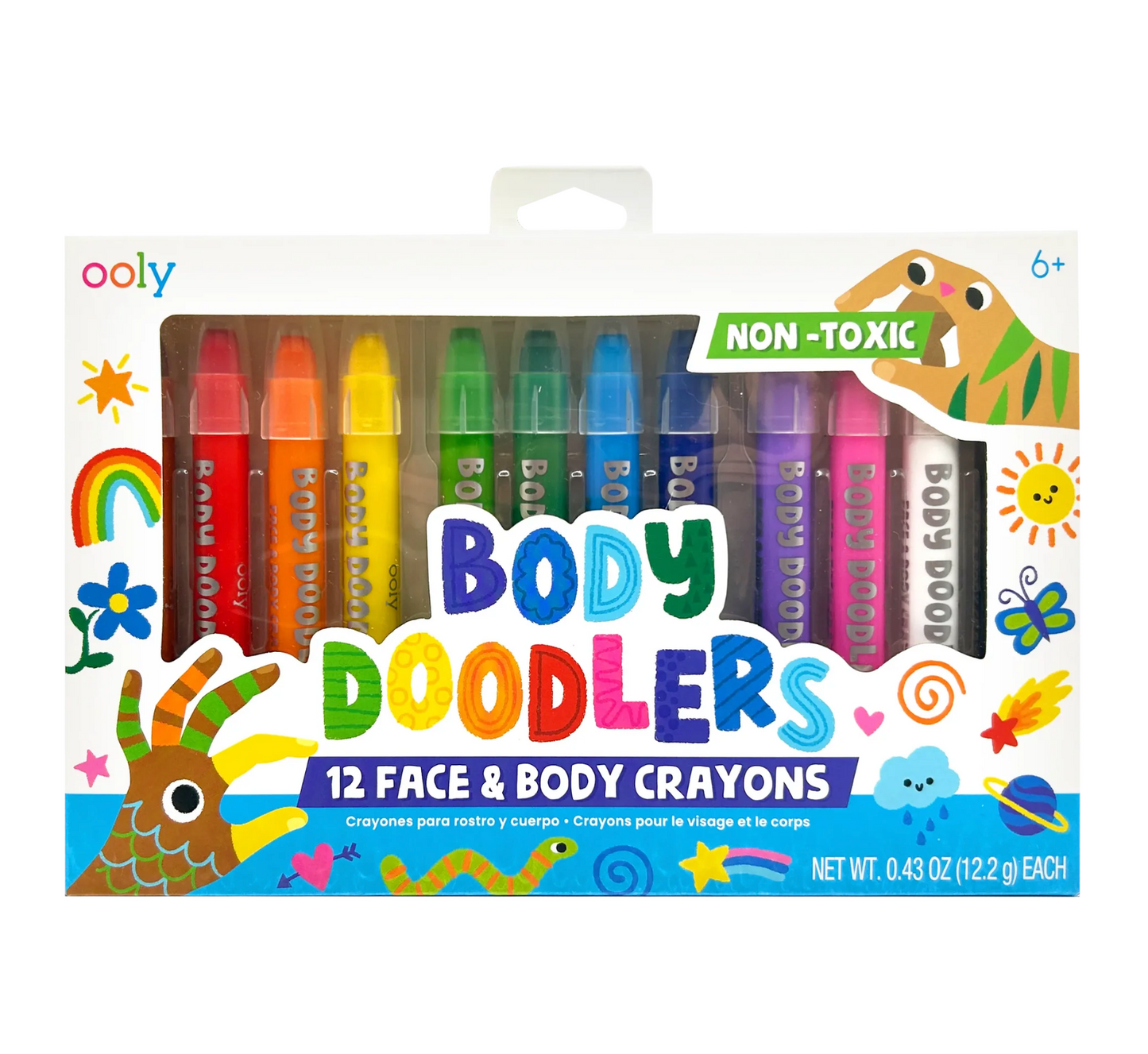 Body Doodlers - Face & Body Crayons - Set of 12