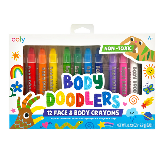 Body Doodlers - Face & Body Crayons - Set of 12