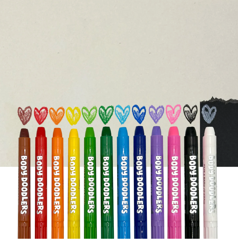 Body Doodlers - Face & Body Crayons - Set of 12