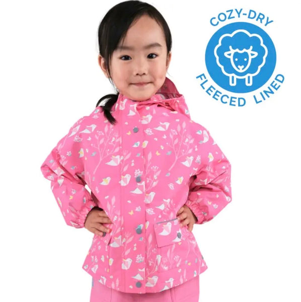 Kids Fleece Lined (Cozy-Dry) Rain Jackets | Origami
