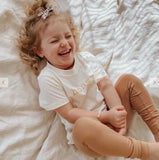 Organic Bamboo Baby Kids Leggings Clay