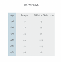 Annafie Georgie Smocked Romper PRE-ORDER