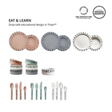 Eat & Learn Plate Tritan - Grey
