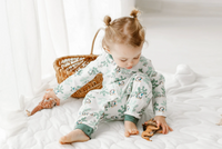 Organic Cotton Long Sleeve Romper - A Quail Tale Too