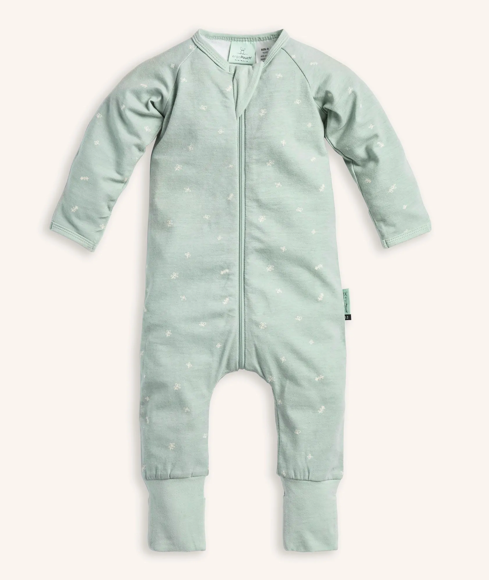 ErgoPouch Long Sleeve Pajamas 1.0 TOG Sage Littlebigpenguin