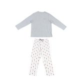 Men's Organic Cotton Long Sleeve Pocket Tee PJ Set - Santa Santa