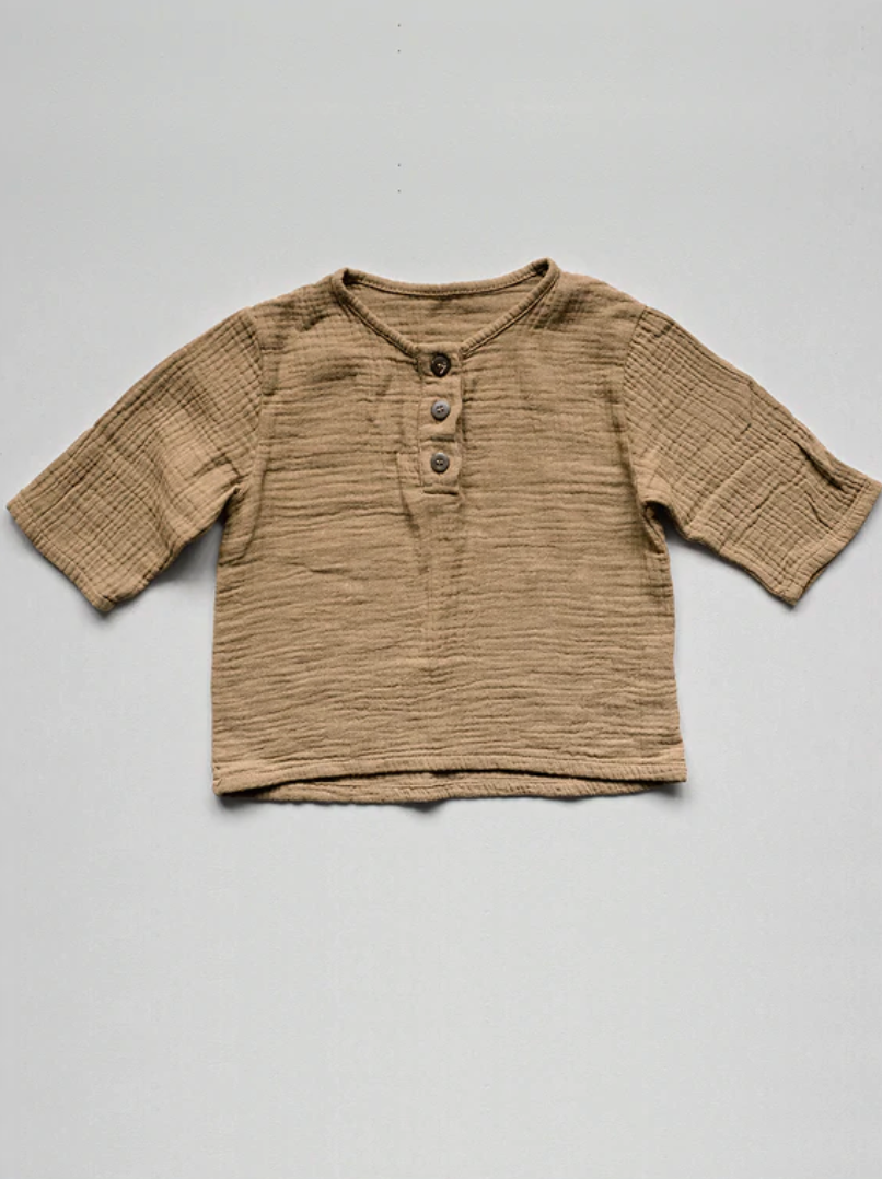 The Muslin Henley （12-18M Only)