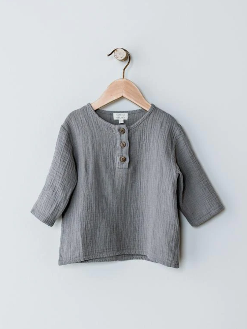 The Muslin Henley （12-18M Only)