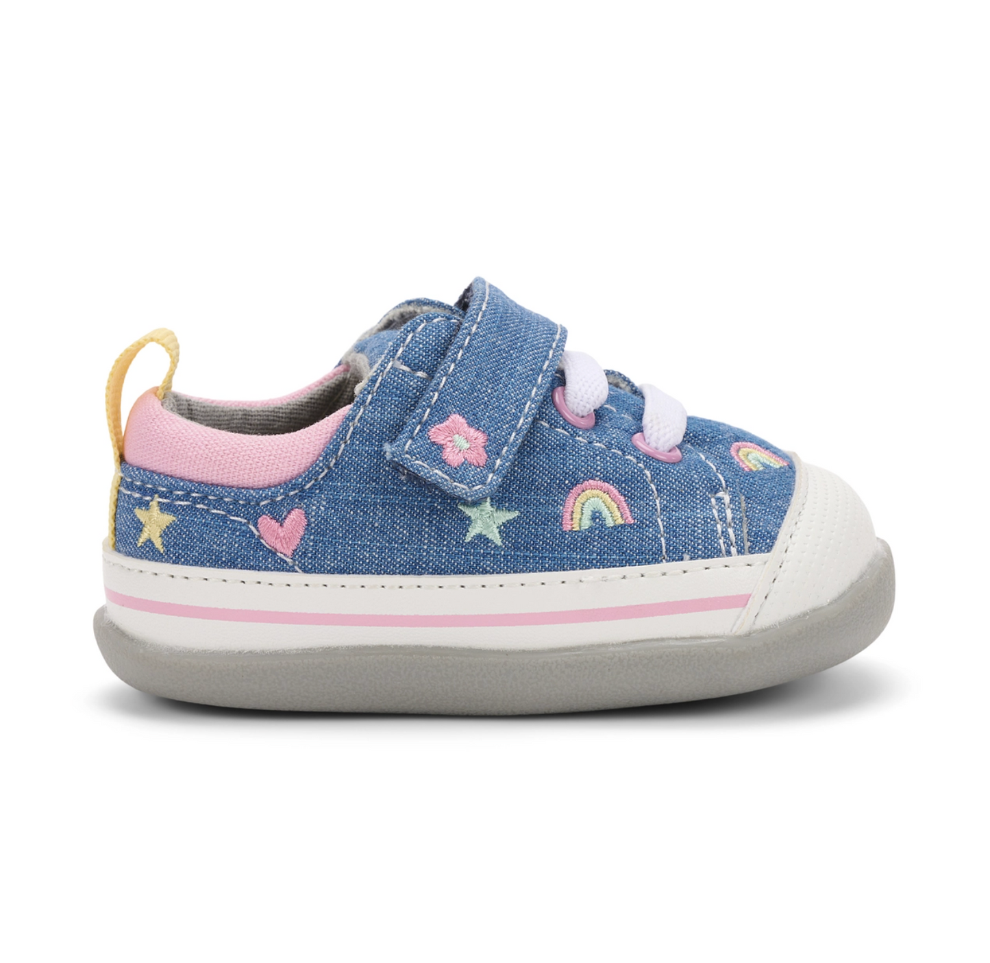 Stevie (First Walker) Chambray/Happy (Size 4.5 Only)