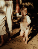The Gingham Overall Romper