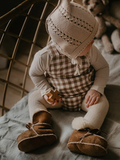 The Gingham Overall Romper