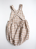 The Gingham Overall Romper