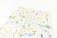 Women's Bamboo Pima 3/4 Sleeve Nursing PJ Set - Stars White