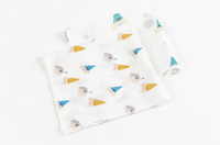Bamboo Bubs Baby Washcloth Set (6 Pack) - Hermit Crab