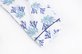 Women's Bamboo Long Sleeve Button-up PJ Set - Blue Reef