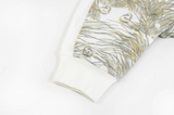 Raglan Bamboo Pima Short Sleeve Sleep Suit 0.6 TOG - Seagulls & Seagrass