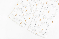 Women's Bamboo Pima Long Sleeve Button-up PJ Set - Seagulls & Seashells