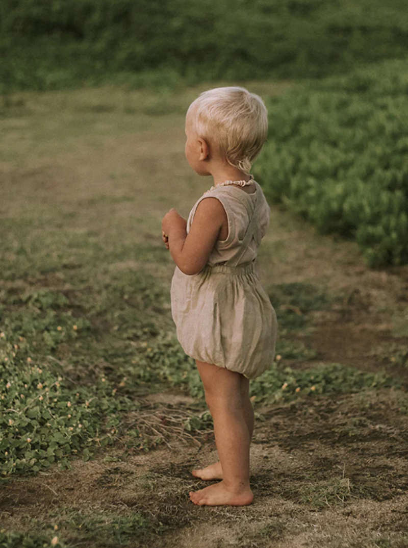 The Linen Overall Romper SALE (4-5Y Only)
