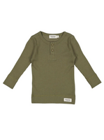 MarMar Long Sleeve Henley - Pickle