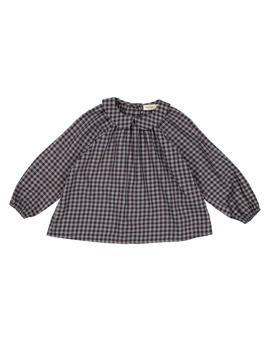 MarMar Tully Blouse Espresso Check