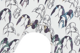Organic Cotton Long Sleeve Romper - Penguin Love