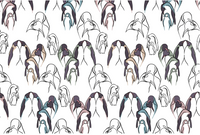 Organic Cotton Long Sleeve Romper - Penguin Love