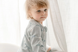 Organic Cotton Long Sleeve Romper - Beluga Boogie