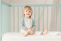 Organic Cotton One-Piece Zip Footless Sleeper - Baby Beluga