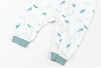 Organic Cotton One-Piece Zip Footless Sleeper - Baby Beluga