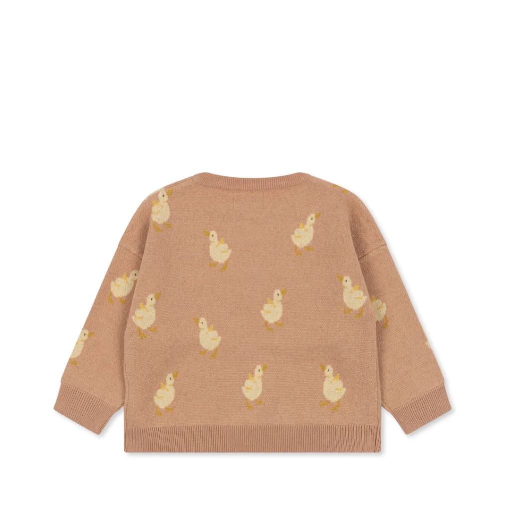 Lapis knit blouse - maple sugar duckling