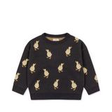 Lapis knit blouse - magnet duckling