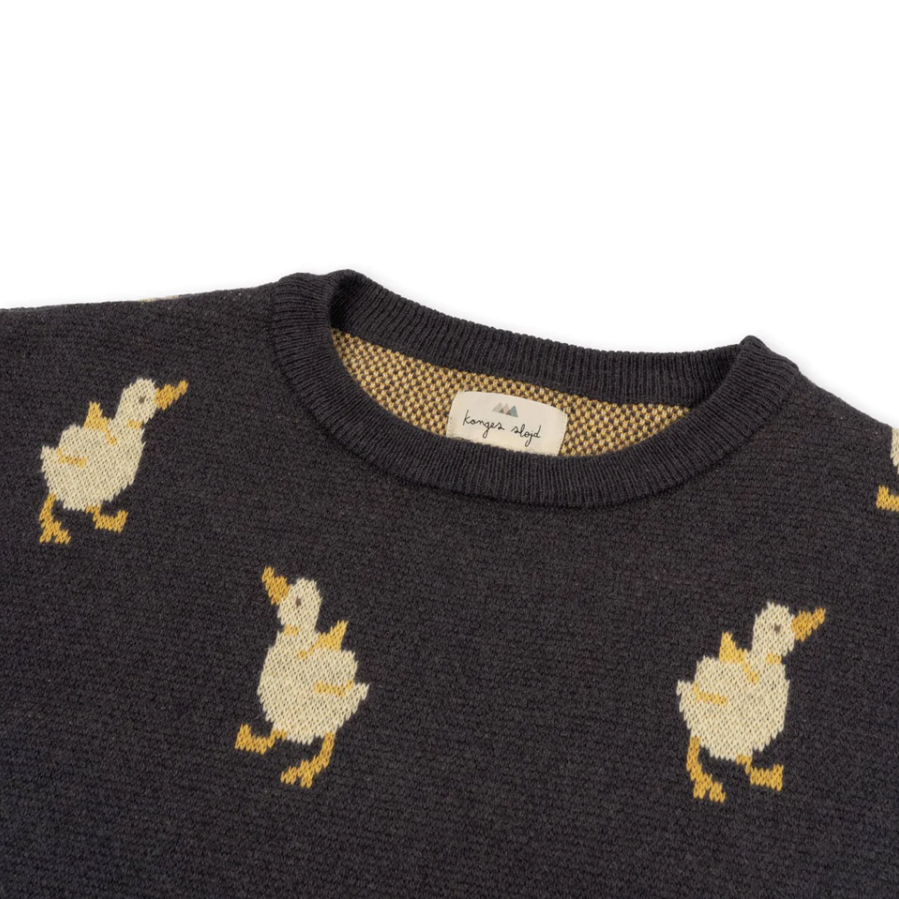 Lapis knit blouse - magnet duckling