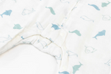 Raglan Bamboo Long Sleeve Footed Sleep Bag 2.5 TOG - Baby Beluga