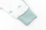 Raglan Bamboo Long Sleeve Footed Sleep Bag 2.5 TOG - Baby Beluga