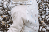 Raglan Bamboo Long Sleeve Footed Sleep Bag 2.5 TOG - Winter Skate