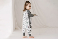 Bamboo Long Sleeve Footed Sleep Bag 1.0 TOG - Penguin Love