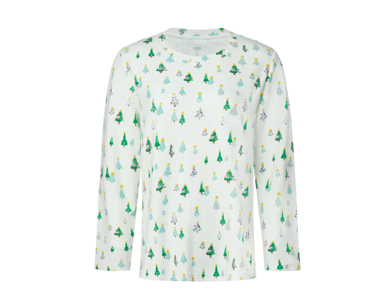 Women's Organic Cotton Long Sleeve PJ Set - Twinkle Trees