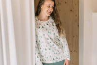 Women's Organic Cotton Long Sleeve PJ Set - Twinkle Trees