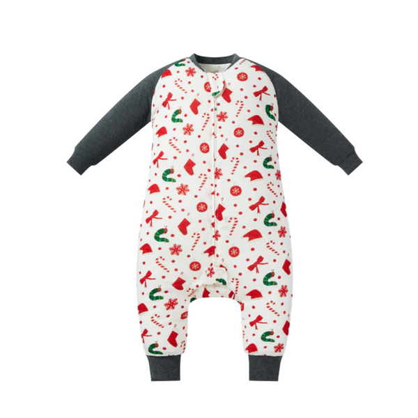 Bamboo Jersey Footed Sleep Bag 2.5 TOG - Eric Carle Candy Cane Lane