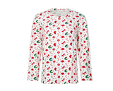 Women's Organic Cotton Long Sleeve PJ Set - Eric Carle Candy Cane Lane