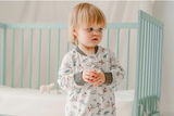 Organic Cotton Long Sleeve Footed Sleep Bag 1.0 TOG - Rainbow Swim