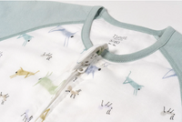 Raglan Bamboo Pima Short Sleeve Footed Sleep Bag 0.6 TOG -The Ant & The Grasshopper