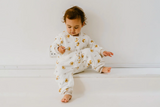 Avocado Bamboo Long Sleeve Footed Sleep Bag 1.0 TOG - The Lion & The Mouse
