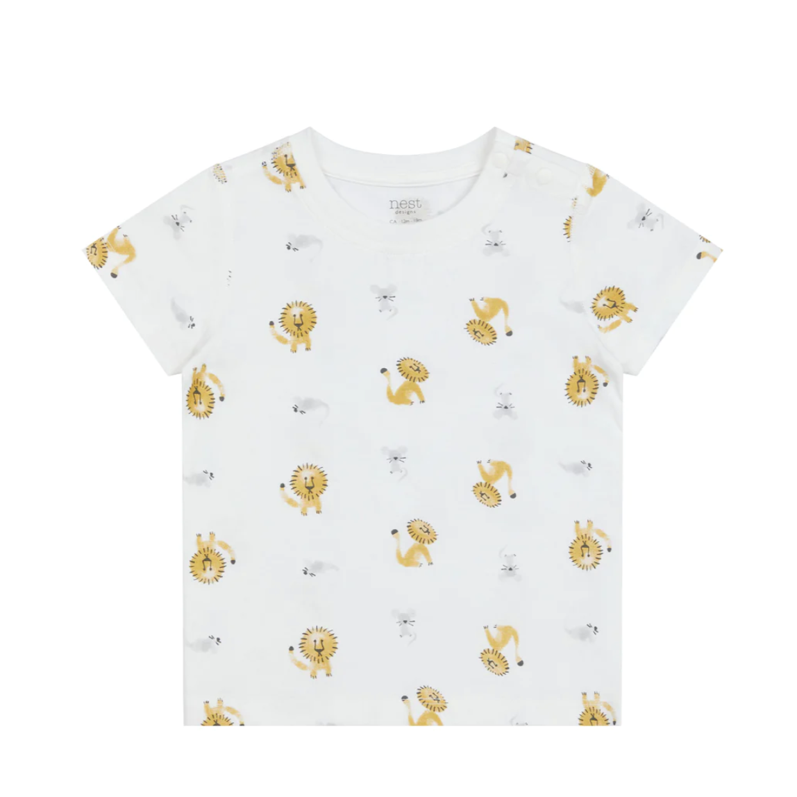 Bamboo Jersey Short Sleeve T-Shirt - The Lion and The Mouse (2-3T Only)