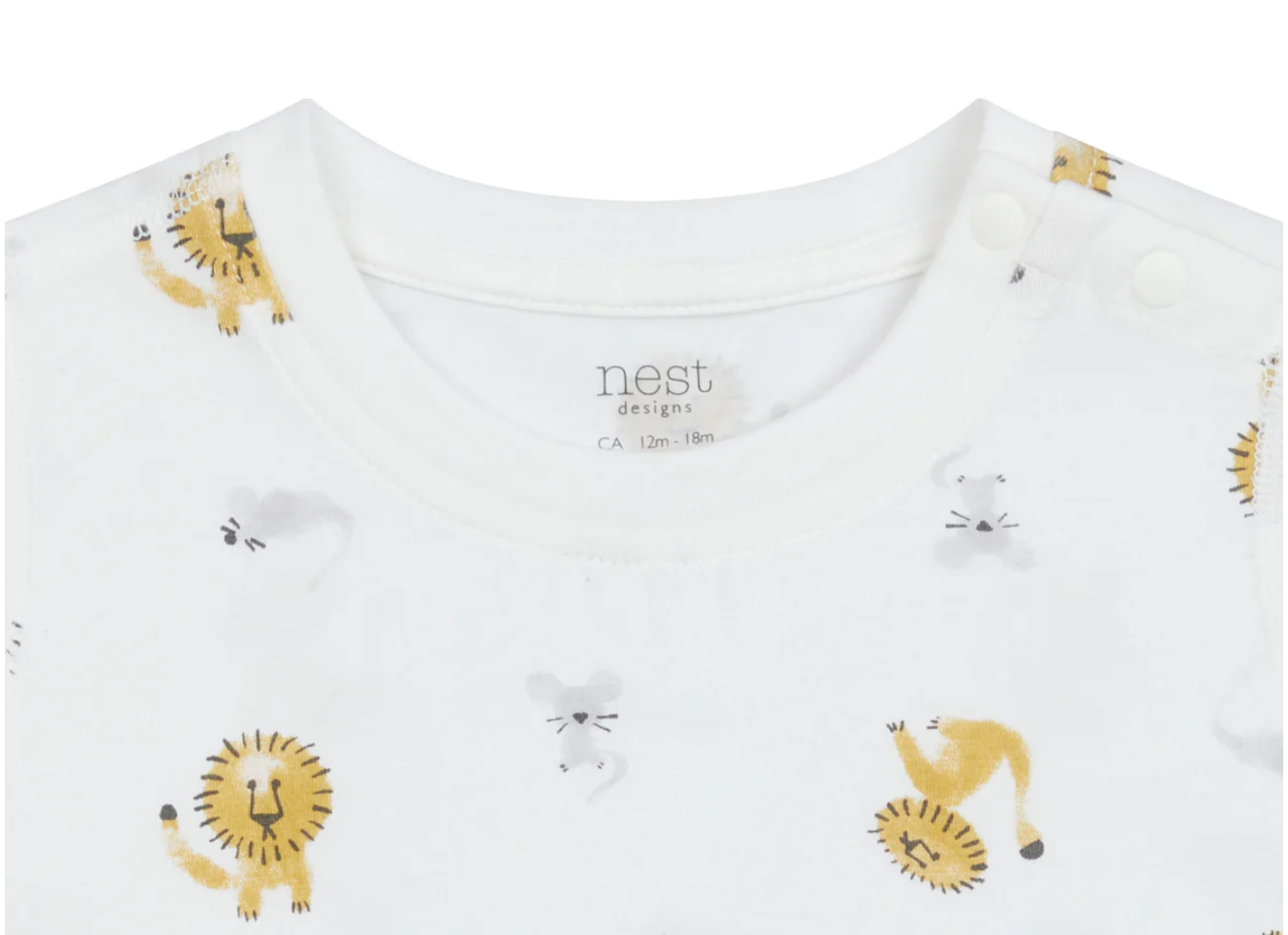 Bamboo Jersey Short Sleeve T-Shirt - The Lion and The Mouse (2-3T Only)