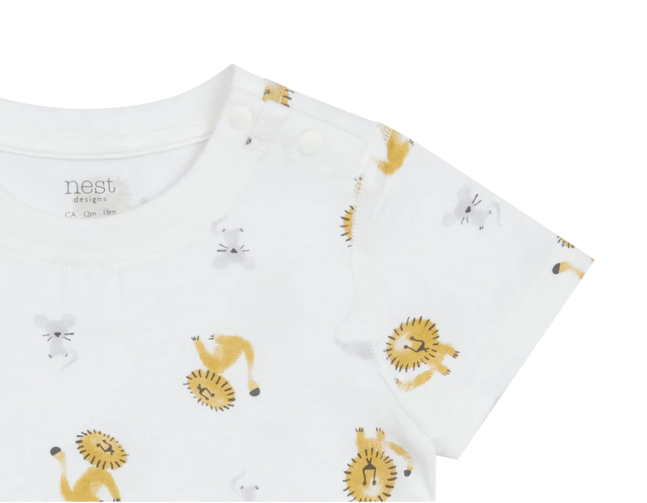 Bamboo Jersey Short Sleeve T-Shirt - The Lion and The Mouse (2-3T Only)