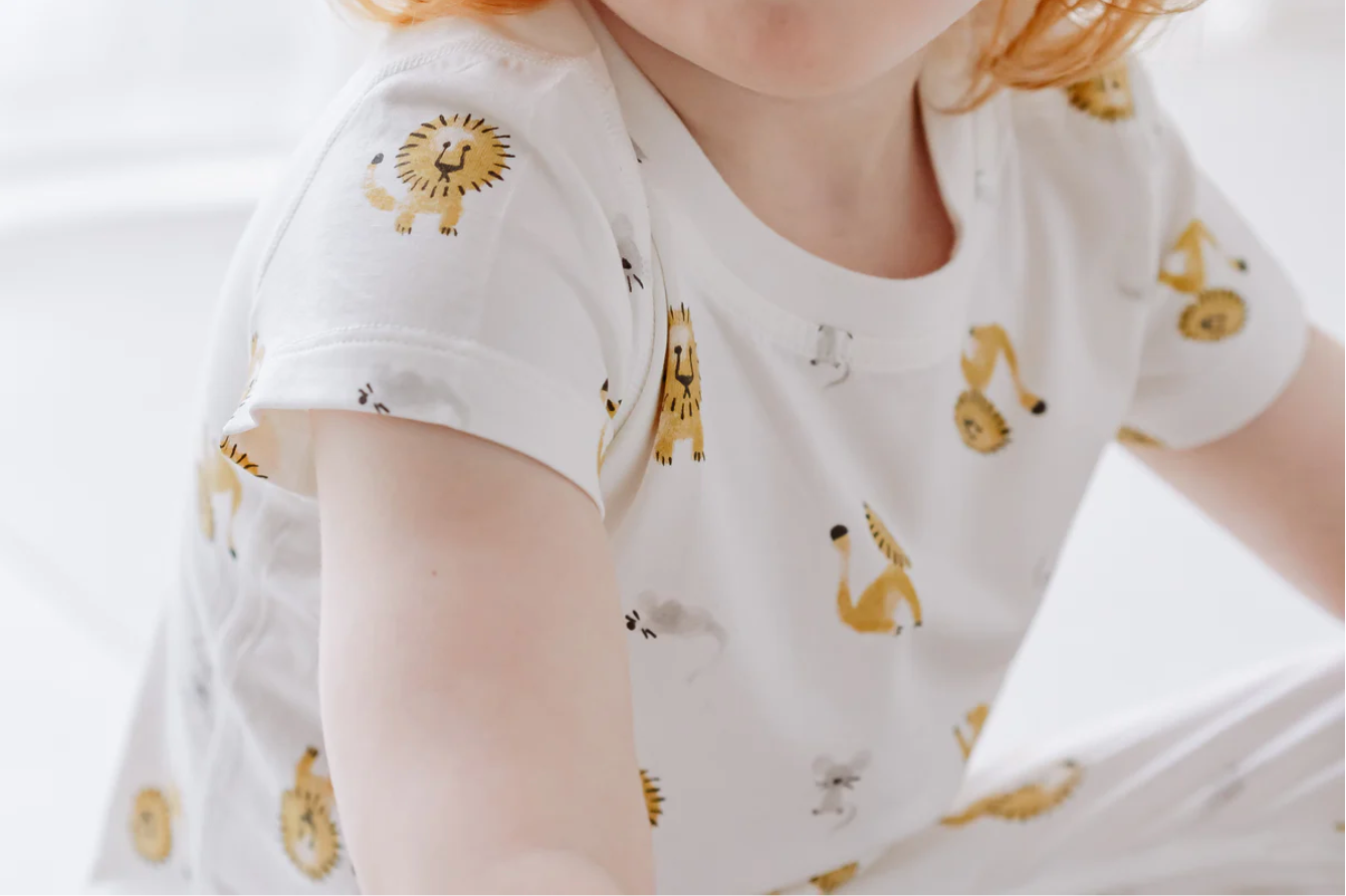 Bamboo Jersey Short Sleeve T-Shirt - The Lion and The Mouse (2-3T Only)