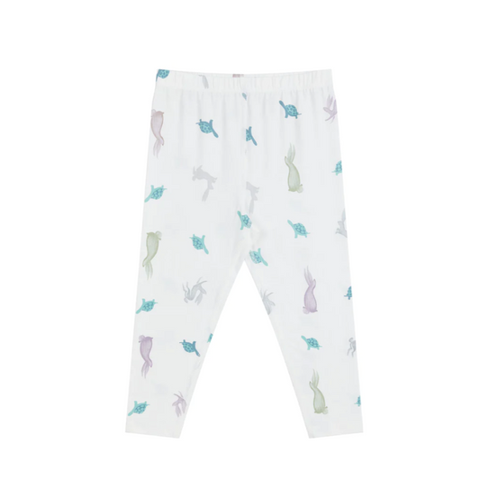 Bamboo Jersey Leggings - The Tortoise & The Hare (4-5T Only)
