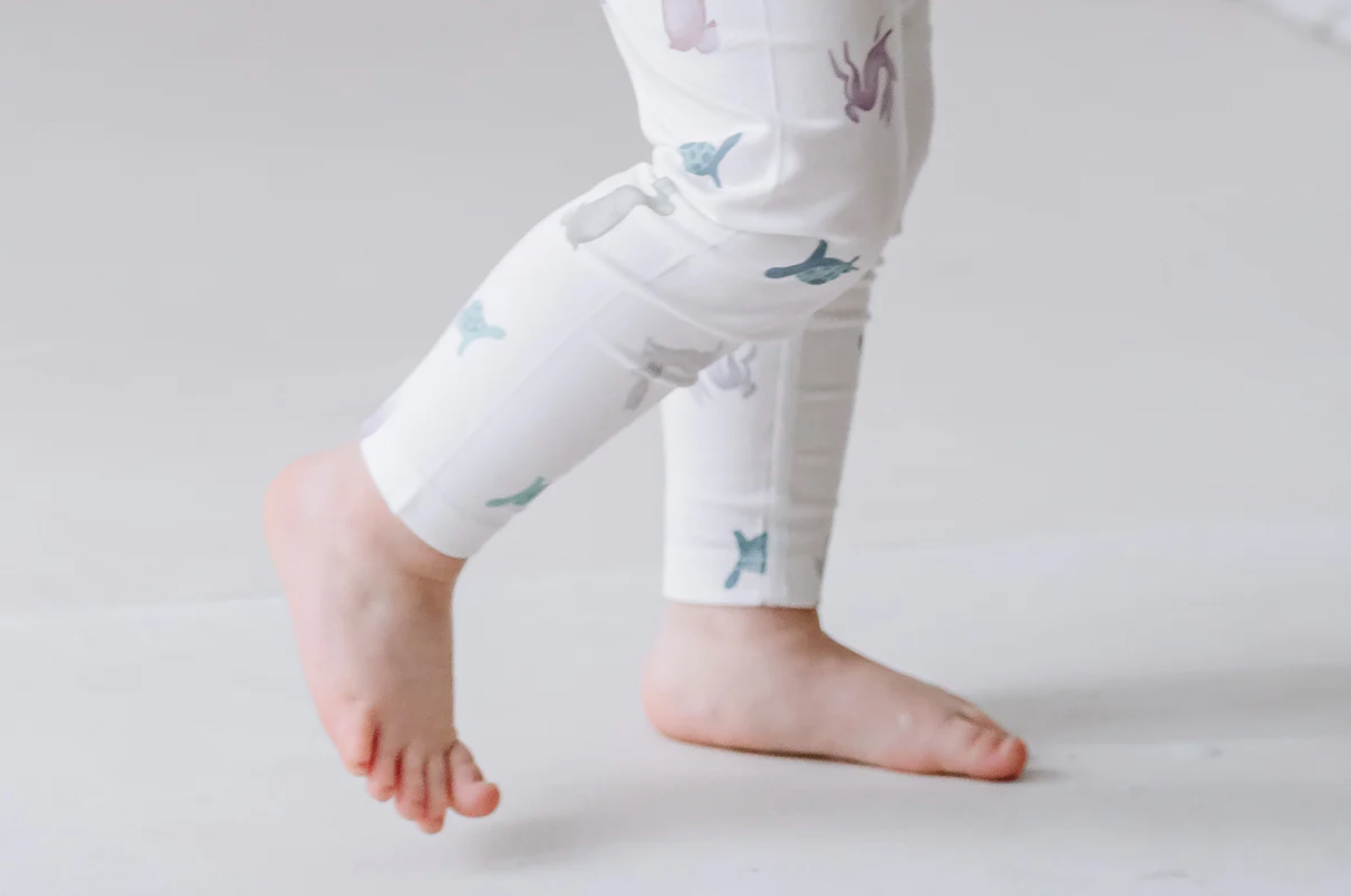 Bamboo Jersey Leggings - The Tortoise & The Hare (4-5T Only)